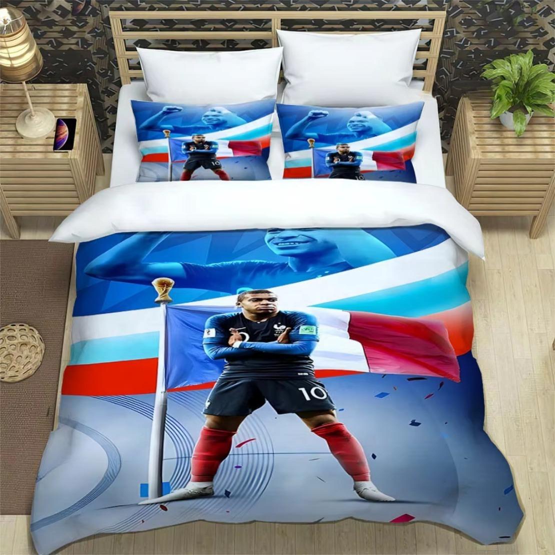 3D принт K-Кіліан Мбаппе Комплекти постільної білизни Подарунок для фанатаМодна Футбольна M-Мбаппе Підковдра Ковдра Ліжко Молодь Діти Дівчата Хлопці День народження AU Double(180*210cm)3pcs
3D принт K-Кіліан Мбаппе Комплекти постільної білизни Подарунок для фанатаМодна Футбольна M-Мбаппе Підковдра Ковдра Ліжко Молодь Діти Дівчата Хлопці День народження AU Double(180*210cm)3pcs