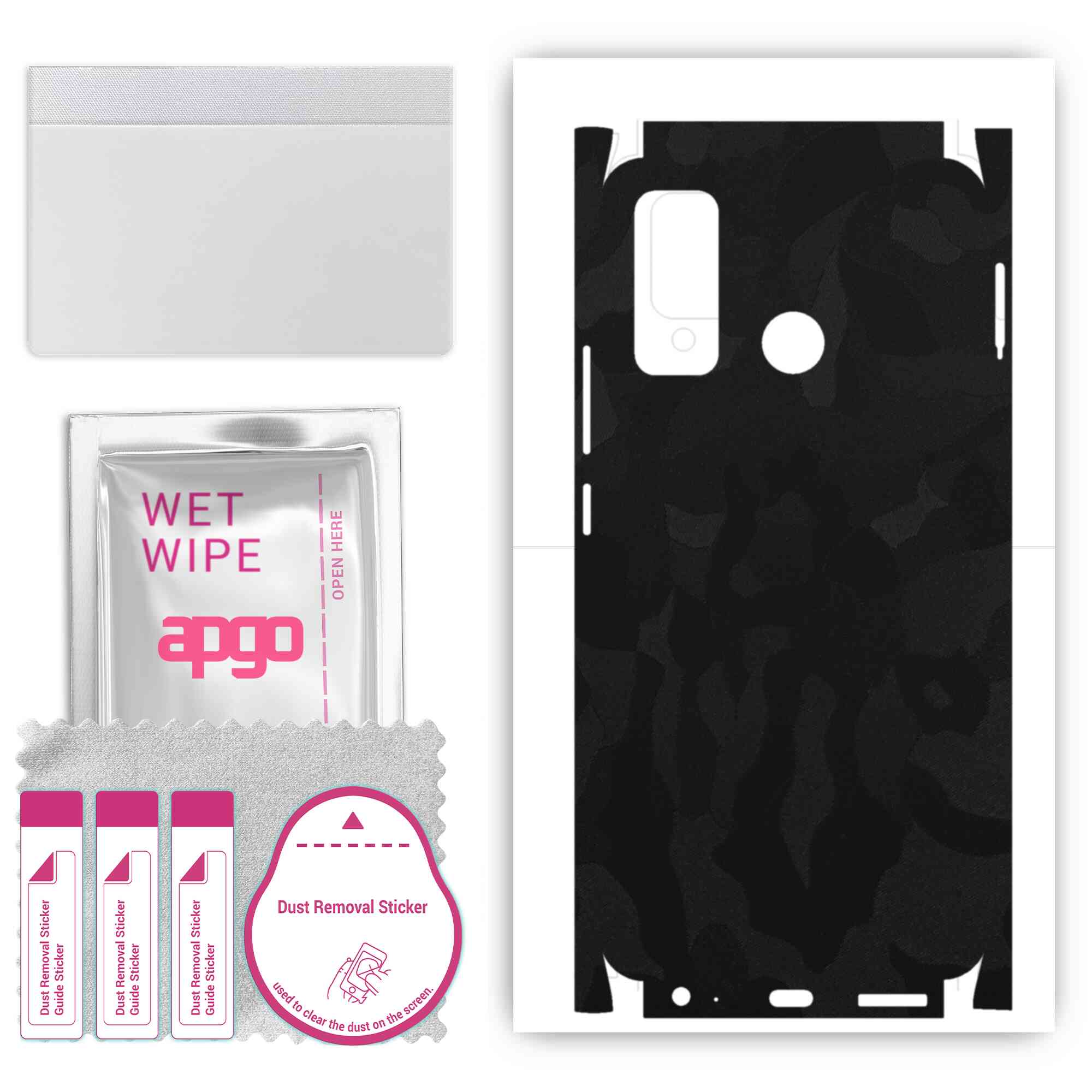 apgo Protective Skin Sticker for the back+sides compatible with Tecno Spark 5, Full Wrap Film, Foil, Vinyl - Pattern Black Camo
apgo Protective Skin Sticker for the back+sides compatible with Tecno Spark 5, Full Wrap Film, Foil, Vinyl - Pattern Black Camo