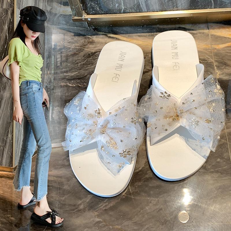 New summer cool slippers women s fashion bow thick bottom non-slip wear-resistant women s slippers 36/37
New summer cool slippers women s fashion bow thick bottom non-slip wear-resistant women s slippers 36/37