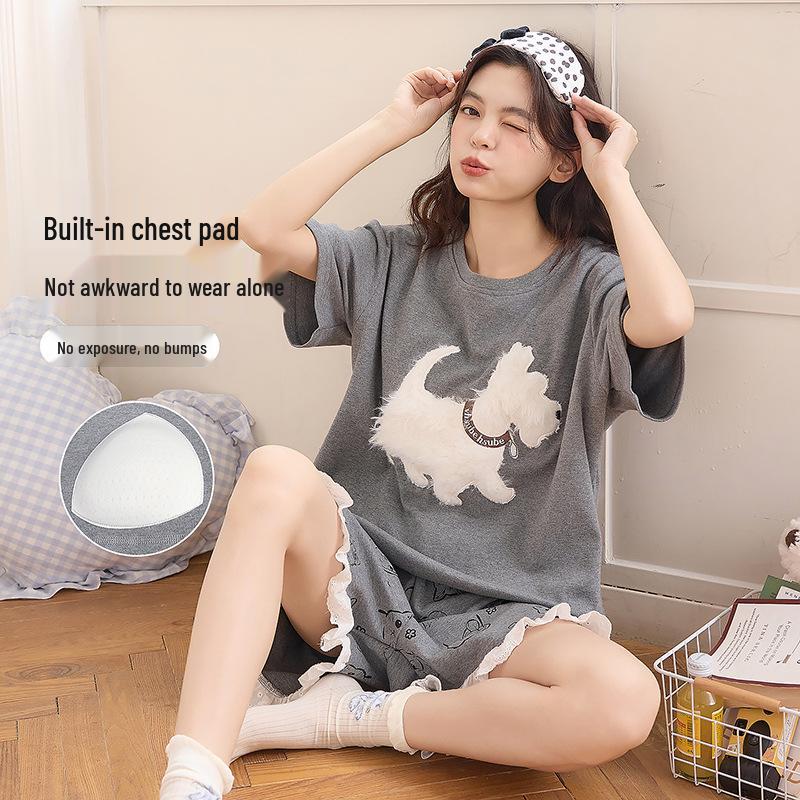 Women s Summer Short Sleeve Cotton Pajama Set - Cute, Loose, Round Neck Pullover, Versatile for Home or Outdoors XX-Large
Women s Summer Short Sleeve Cotton Pajama Set - Cute, Loose, Round Neck Pullover, Versatile for Home or Outdoors XX-Large