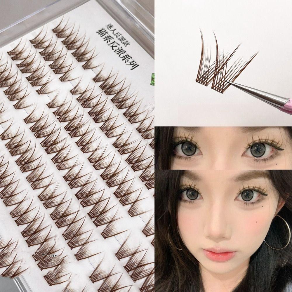 Curled Cluster False Lashes Brown Comic Eye Fake Eyelashes Individual Fake Eyelashes Daily False Upper Eyelashes
Curled Cluster False Lashes Brown Comic Eye Fake Eyelashes Individual Fake Eyelashes Daily False Upper Eyelashes