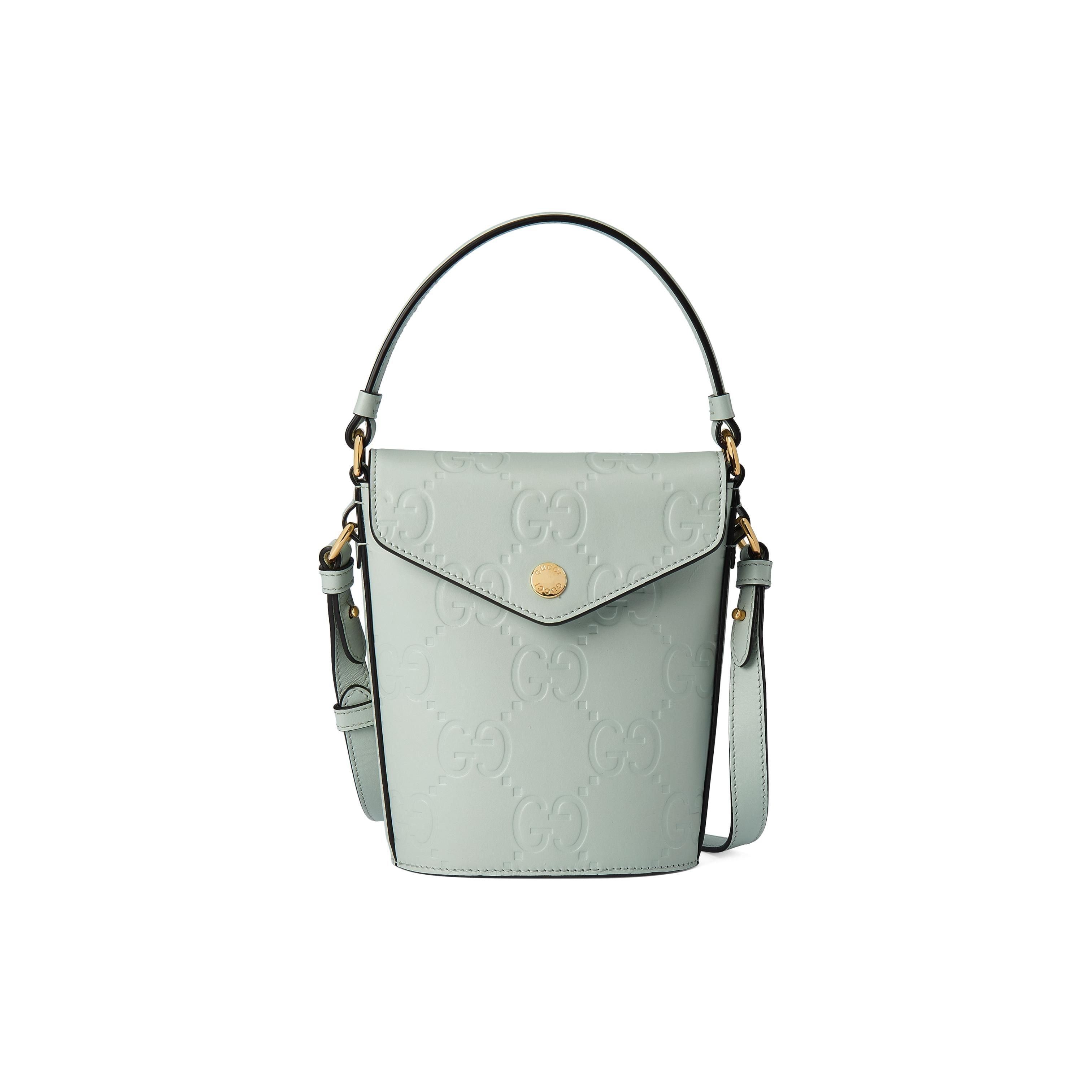 Gucci Adjustable Shoulder Strap Magnetic Closure Leather Bucket Bag Mini Women Handbags Light-Green 772795-AAC1Q-3401 Basic Set (Bag+Dust Bag)
Gucci Adjustable Shoulder Strap Magnetic Closure Leather Bucket Bag Mini Women Handbags Light-Green 772795-AAC1Q-3401 Basic Set (Bag+Dust Bag)
