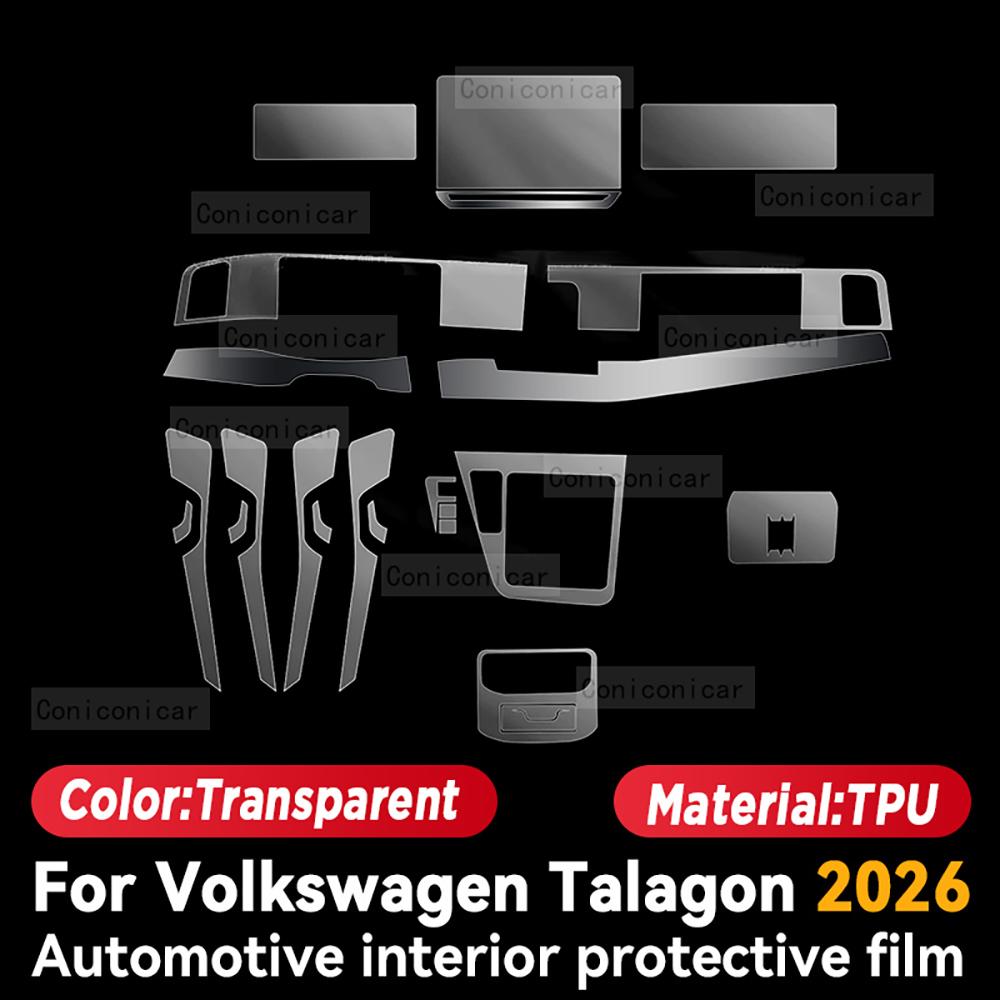TPU For Volkswagen TALAGON 2026 Transparent Protective Film Car Interior Central Control Navigation Panel Accessories Sticker Right rudder
TPU For Volkswagen TALAGON 2026 Transparent Protective Film Car Interior Central Control Navigation Panel Accessories Sticker Right rudder