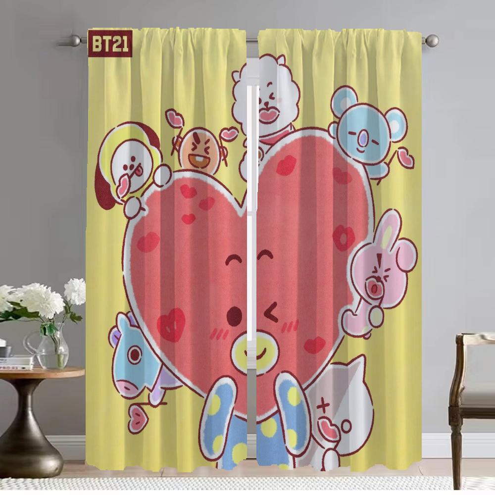 Kpop-BT21s Оконная занавеска для комнаты, 2 панели, домашний интерьер, занавески, украшение на Хэллоуин, перегородка, тюль для спальни, гостиной, камеры W50xH70cmx2pcs-CL
Kpop-BT21s Оконная занавеска для комнаты, 2 панели, домашний интерьер, занавески, украшение на Хэллоуин, перегородка, тюль для спальни, гостиной, камеры W50xH70cmx2pcs-CL