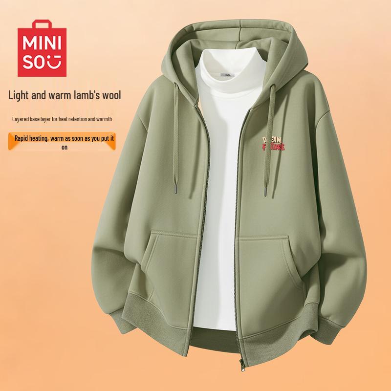 MINISO Men s Fleece-Lined Hooded Sweatshirt 2XL
MINISO Men s Fleece-Lined Hooded Sweatshirt 2XL