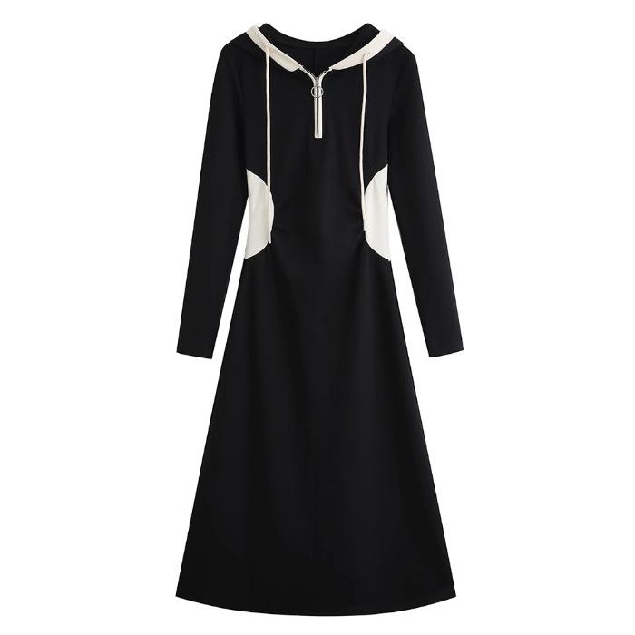 Pear Thirteen French Waist Skinny Casual Bottom Dress Women s Autumn and Winter New Hooded Wear Dress S чёрный
Pear Thirteen French Waist Skinny Casual Bottom Dress Women s Autumn and Winter New Hooded Wear Dress S чёрный