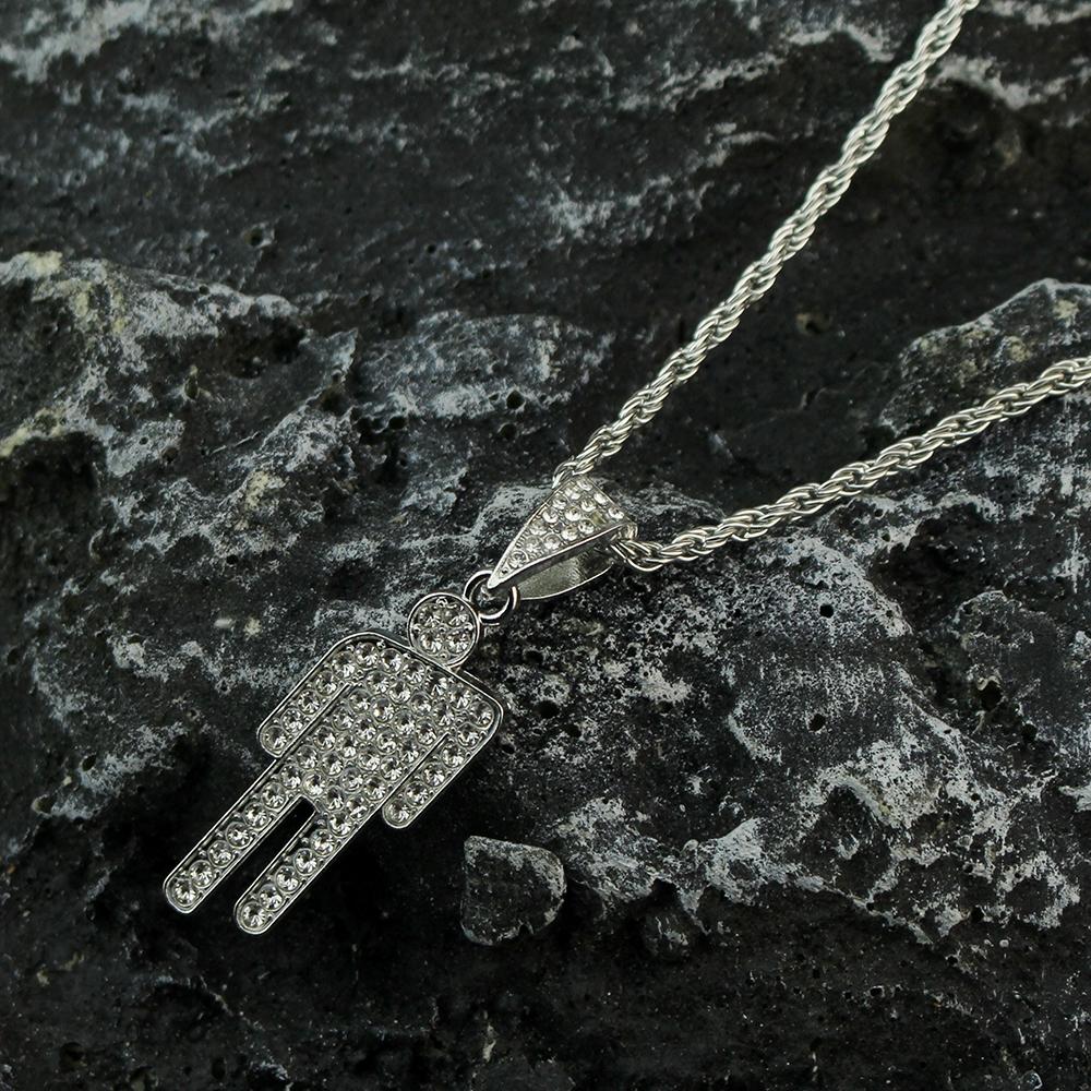 Hip Hop Necklace Stainless Steel Skew Head Zircon Couple Pendant Necklace Full of Zircon Pendant Street Fashion Necklace
Hip Hop Necklace Stainless Steel Skew Head Zircon Couple Pendant Necklace Full of Zircon Pendant Street Fashion Necklace