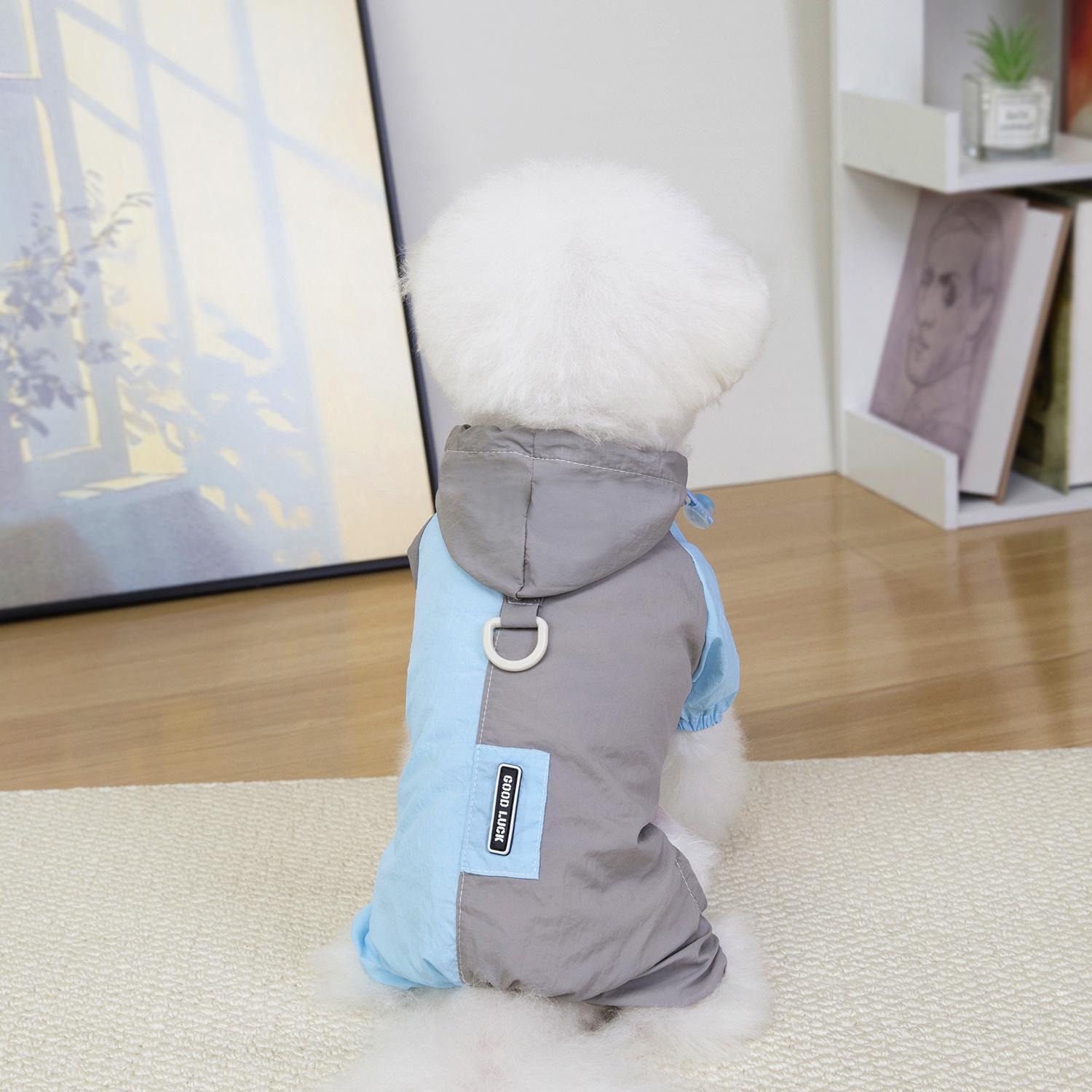Lightweight Color-Block Four-Legged Waterproof Dog Raincoat for Small Dogs, Ideal for Wet Weather Walks, Park Trips and Daily Outdoor Use XL: 4.2-6kg синій
Lightweight Color-Block Four-Legged Waterproof Dog Raincoat for Small Dogs, Ideal for Wet Weather Walks, Park Trips and Daily Outdoor Use XL: 4.2-6kg синій