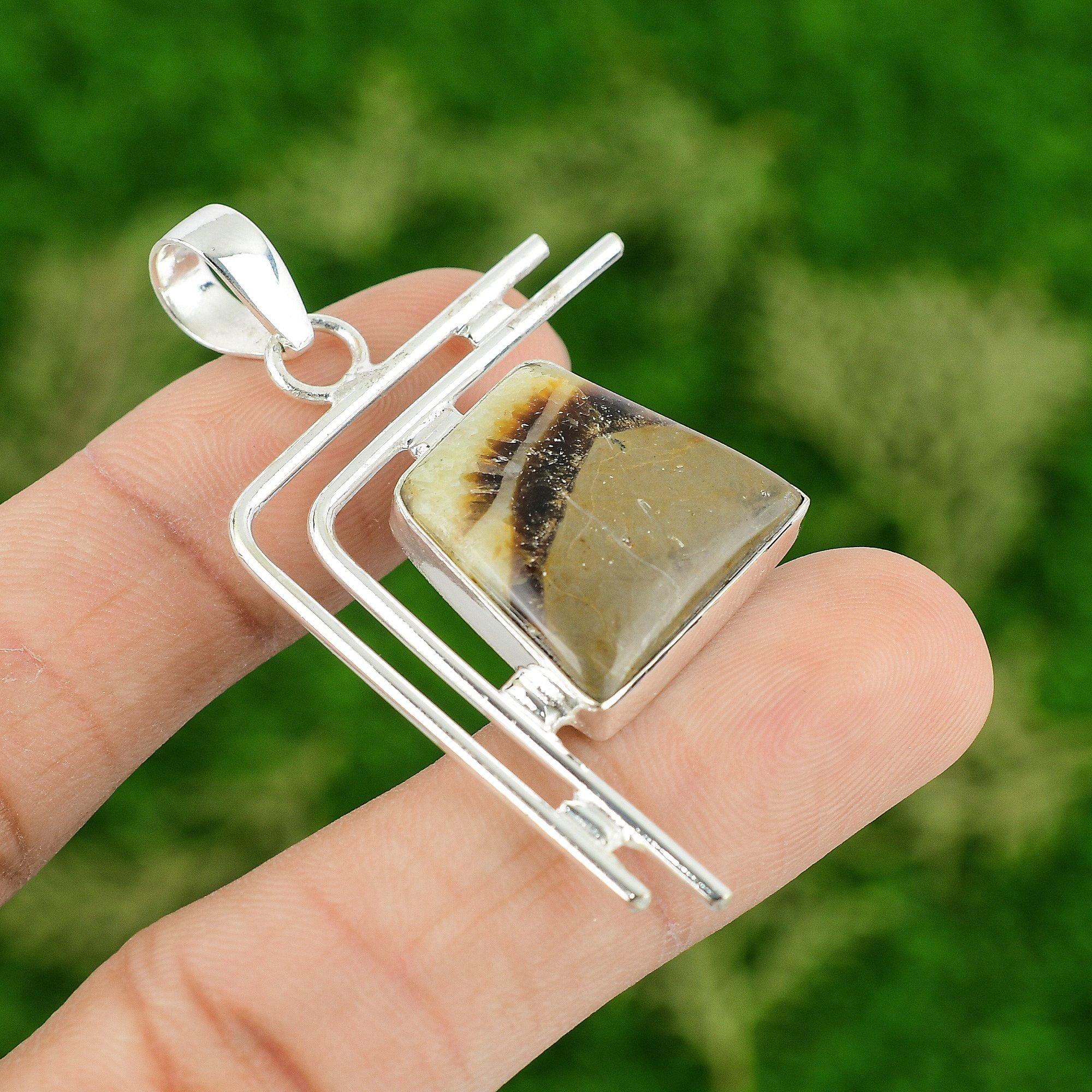 Septarian Pendant Natural Gemstone Pendant Elegant Jewelry 925 Sterling Silver Pendant Handmade Jewelry Gifts For Mom
Septarian Pendant Natural Gemstone Pendant Elegant Jewelry 925 Sterling Silver Pendant Handmade Jewelry Gifts For Mom
