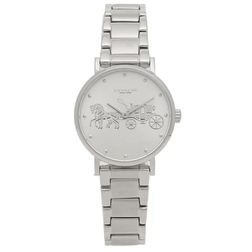 Coach Women s Perry Watch, 28mm, Quartz, Silver, Stainless Steel, A4 Size, COACH 14503795
Coach Women s Perry Watch, 28mm, Quartz, Silver, Stainless Steel, A4 Size, COACH 14503795