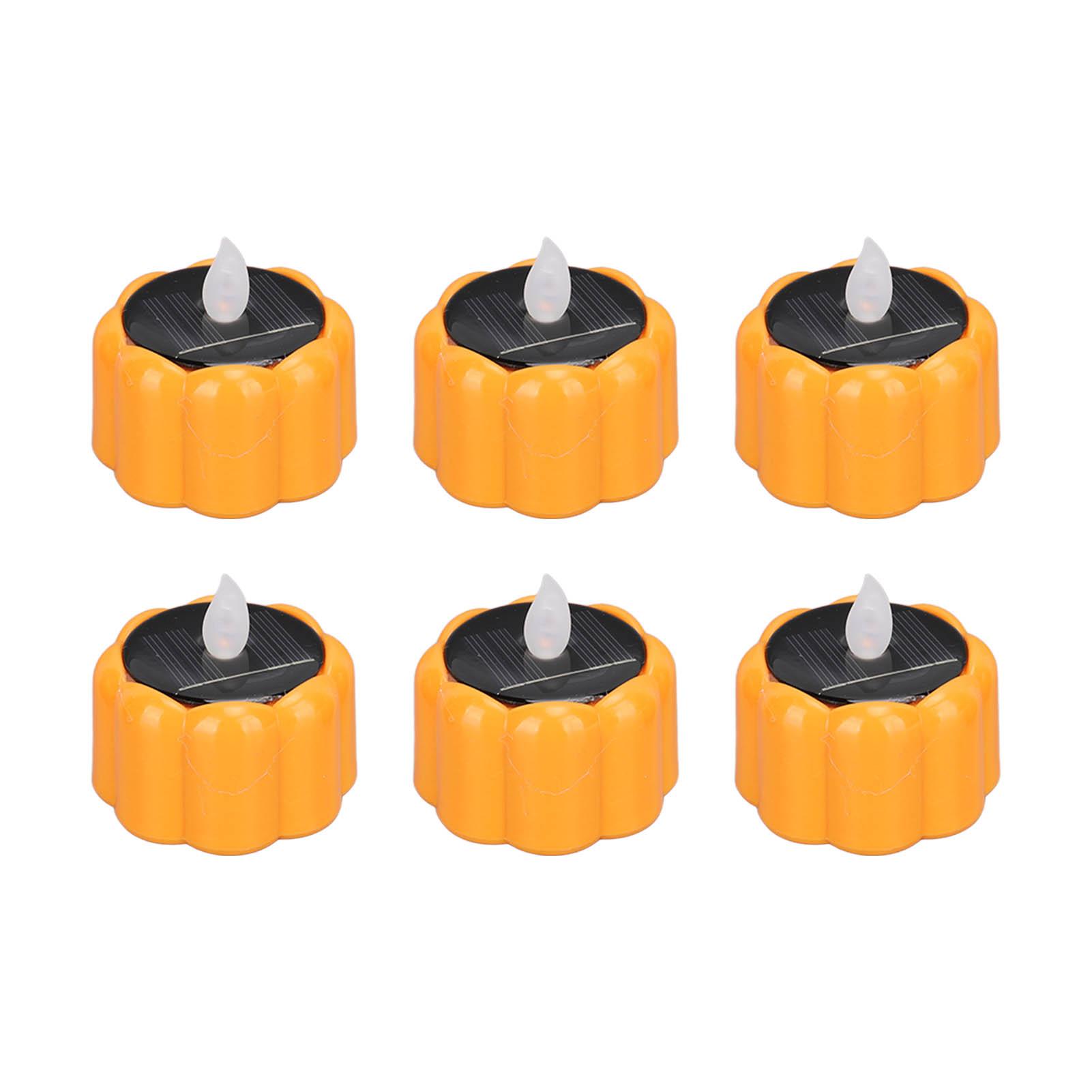 6PCS Solar Pumpkin Candle Lights Waterproof Battery Operated Solar Powered Light Up Pumpkin Candle
6PCS Solar Pumpkin Candle Lights Waterproof Battery Operated Solar Powered Light Up Pumpkin Candle