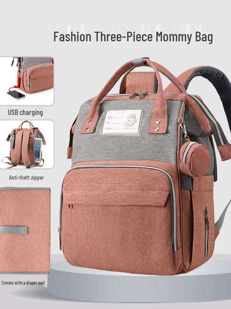 Сумка для мамы: Новый модный рюкзак для хранения молока с большой вместимостью и термоизоляцией, с отделением для влажных и сухих вещей и портативным ковриком для пеленания для мамы и малыша
Сумка для мамы: Новый модный рюкзак для хранения молока с большой вместимостью и термоизоляцией, с отделением для влажных и сухих вещей и портативным ковриком для пеленания для мамы и малыша