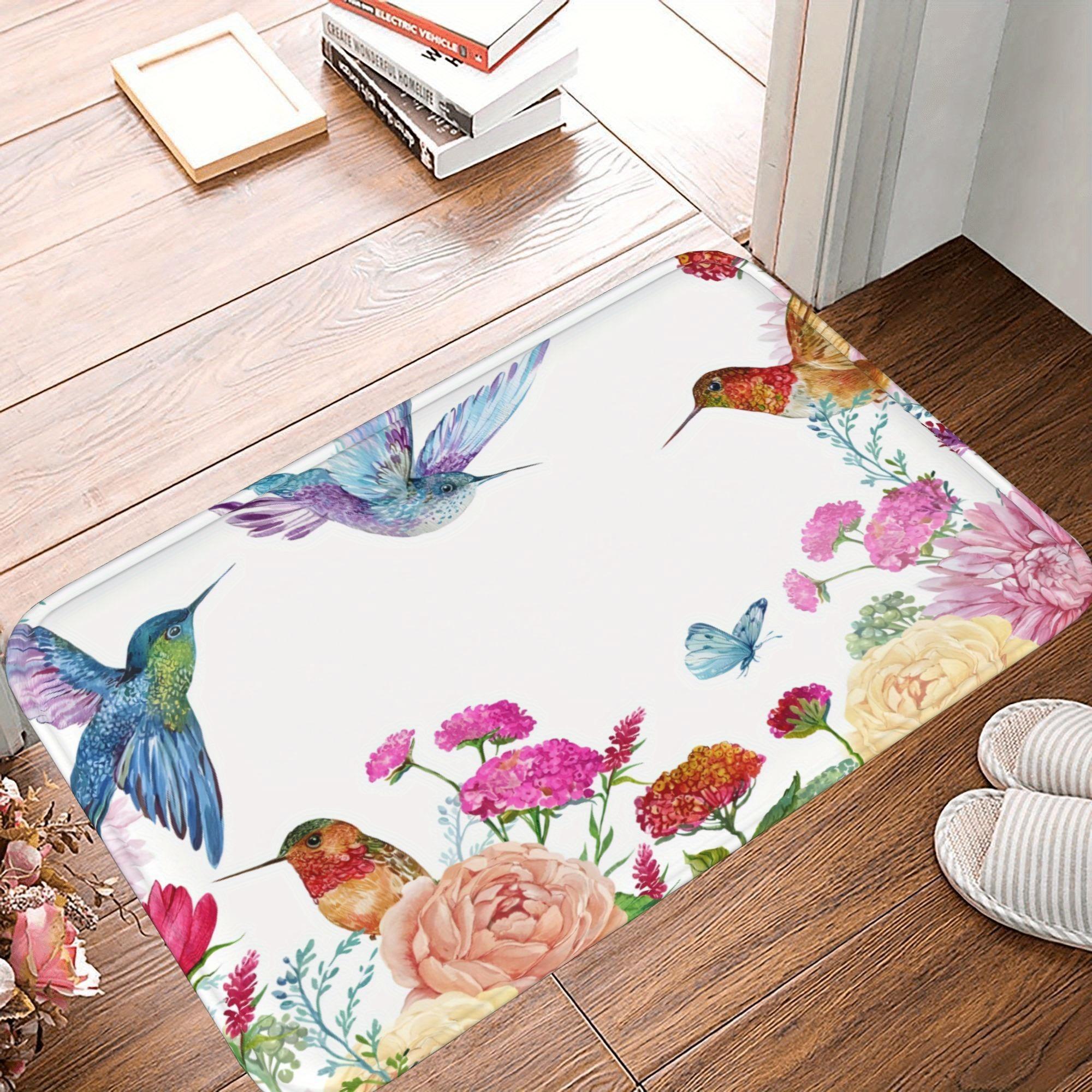 1PC Hummingbirds & Floral Kitchen Rug Non-Slip Door Mat Pop design Bathroom Rug Bath Mat Carpet for Home Sink Laundry Decor 40cm x 60cm
1PC Hummingbirds & Floral Kitchen Rug Non-Slip Door Mat Pop design Bathroom Rug Bath Mat Carpet for Home Sink Laundry Decor 40cm x 60cm