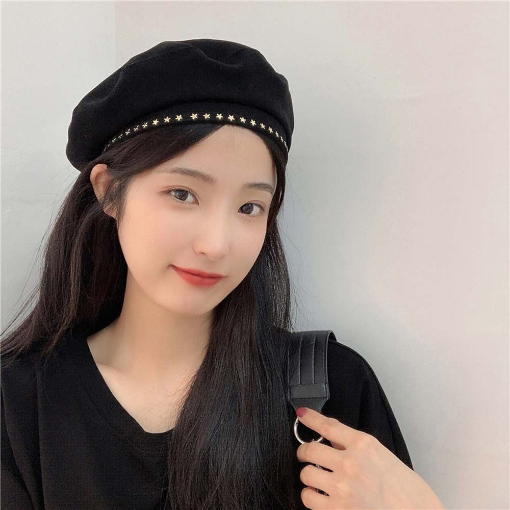 Literary Sweet British Style Winter Retro Autumn Star Berets Women Cap Korean Style Hat Painter Hat чёрный
Literary Sweet British Style Winter Retro Autumn Star Berets Women Cap Korean Style Hat Painter Hat чёрный