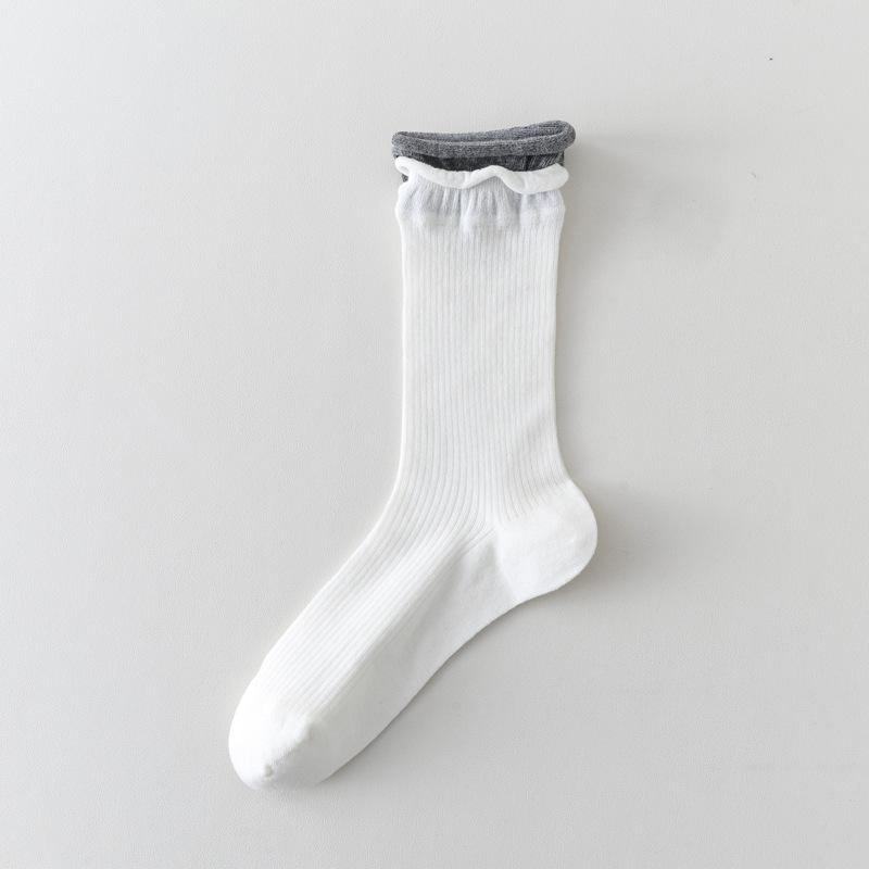 10Pair 25 Spring And Summer Thin Medium Tube Socks Children S Contrasting Color Crimped Double Luo Mouth Stacking Socks Cotton Breathable Boneless One size fits all белый
10Pair 25 Spring And Summer Thin Medium Tube Socks Children S Contrasting Color Crimped Double Luo Mouth Stacking Socks Cotton Breathable Boneless One size fits all белый