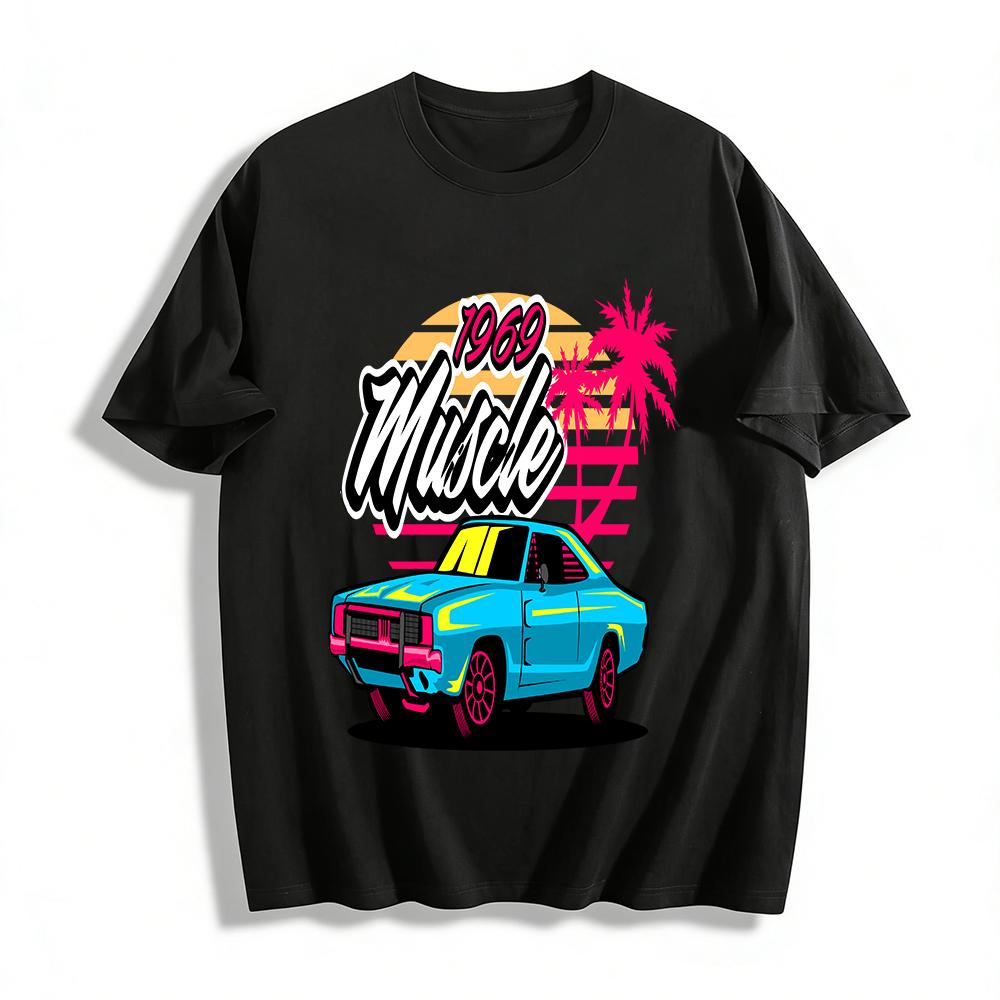 1969 American Muscle Car Retro Coconut Tree Print Casual Tee Pure cotton T-shirt XXS
1969 American Muscle Car Retro Coconut Tree Print Casual Tee Pure cotton T-shirt XXS