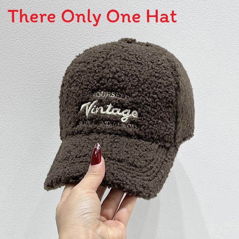 Winter Embroidered Letter Baseball Cap With Warm Fleece For Women In Casual Style
Winter Embroidered Letter Baseball Cap With Warm Fleece For Women In Casual Style