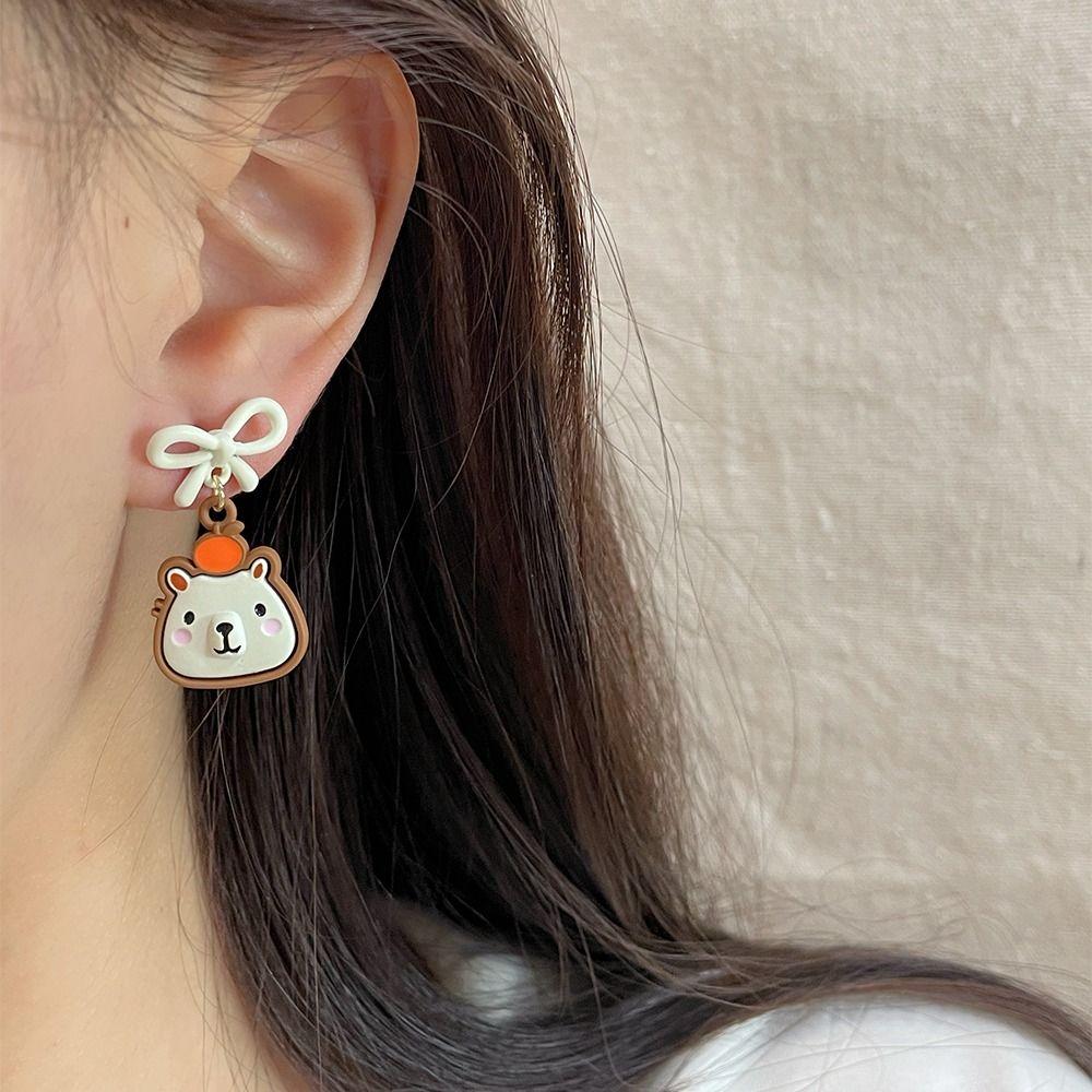 Серьги-капли в виде мультяшных животных, модные украшения Kawaii, простые серьги-капибары для девочек бежевый
Серьги-капли в виде мультяшных животных, модные украшения Kawaii, простые серьги-капибары для девочек бежевый