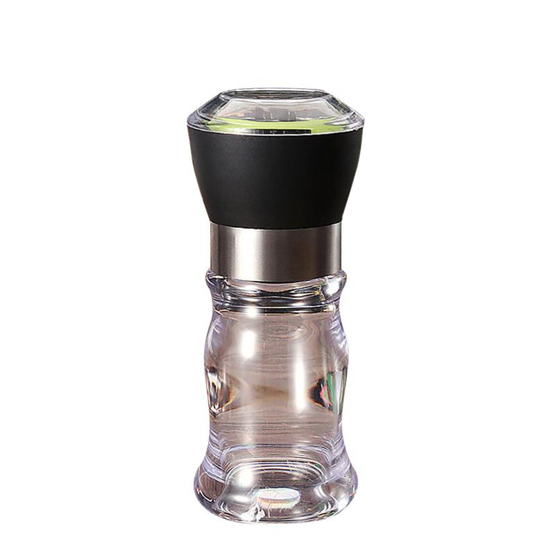 Высококачественная ручная мельница для соли, перца и специй из нержавеющей стали с крышкой, керамические кухонные инструменты, мельница для перца