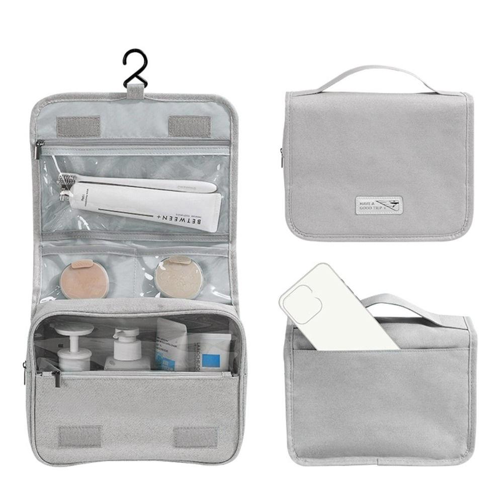 Large Capacity Travel Toiletry Bag Waterproof Hook Wash Bag Hanging Cosmetic Bag Women сірий
Large Capacity Travel Toiletry Bag Waterproof Hook Wash Bag Hanging Cosmetic Bag Women сірий