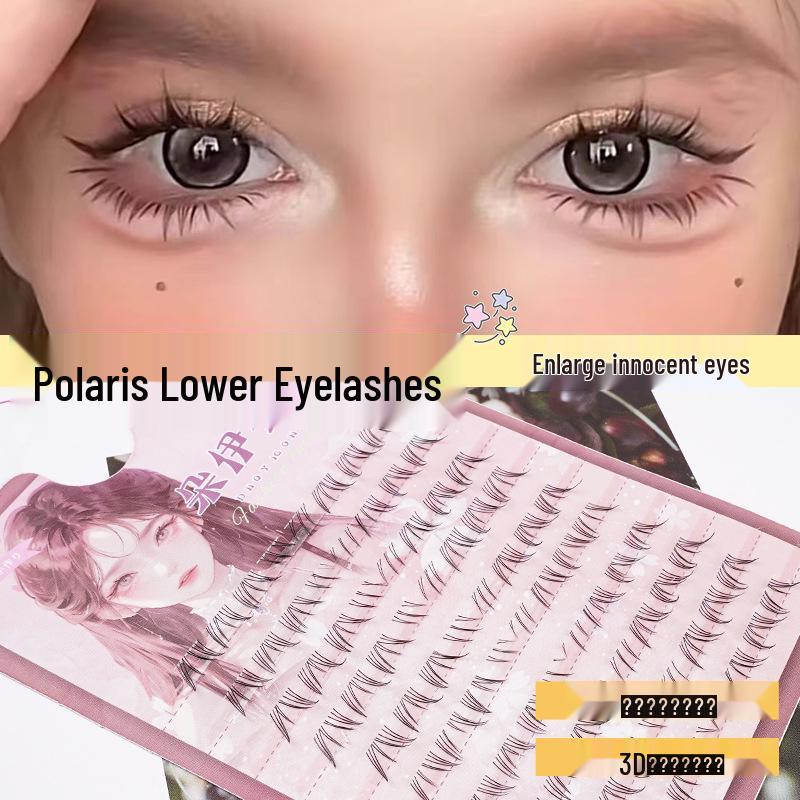 Polaris Lower Eyelashes: Natural-Looking Transparent Stem, Single Cluster Design, Large Capacity, Ten Rows.
Polaris Lower Eyelashes: Natural-Looking Transparent Stem, Single Cluster Design, Large Capacity, Ten Rows.