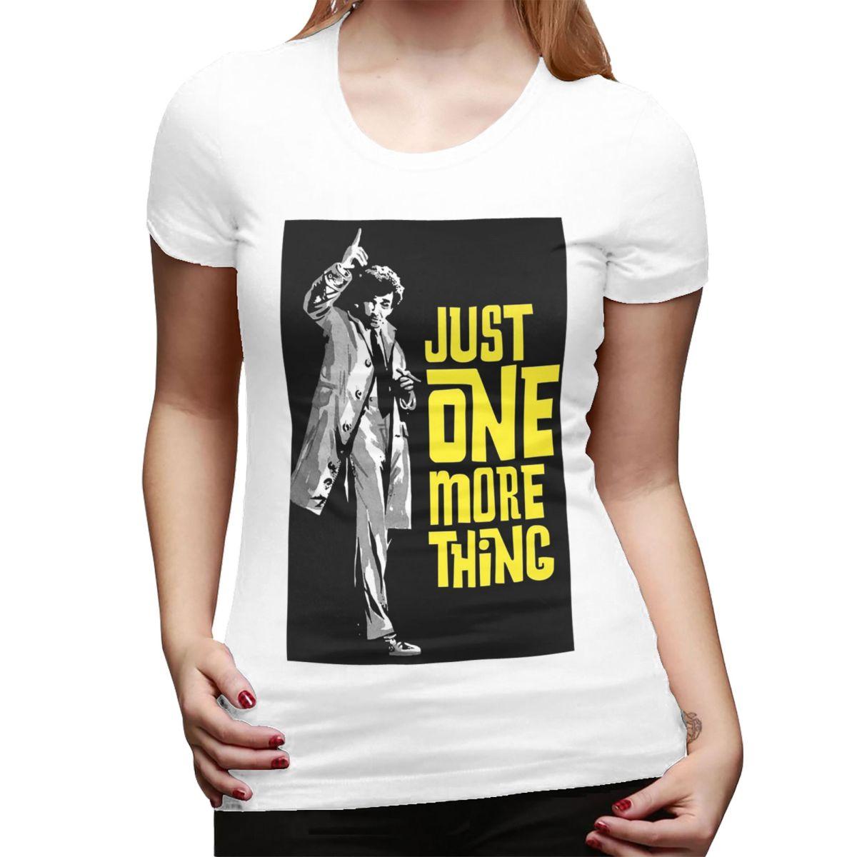 Columbo Just One More Thing TShirt for Women Round Neck Streetwear T Shirts Womens Tees Short Summer Clothes Tops S
Columbo Just One More Thing TShirt for Women Round Neck Streetwear T Shirts Womens Tees Short Summer Clothes Tops S