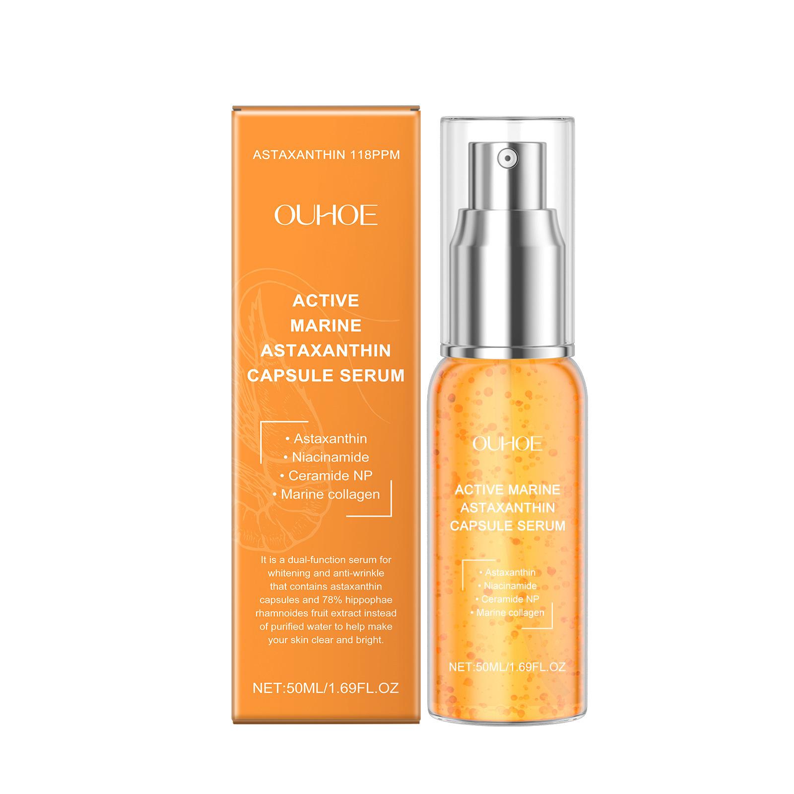 Коллаген Астаксантин Сыворотка для лица Осветляющая темные пятна Пигментация Антивозрастная Осветляющая Омоложение Увлажняющая Эссенция для ухода за кожей 50ml boxed
Коллаген Астаксантин Сыворотка для лица Осветляющая темные пятна Пигментация Антивозрастная Осветляющая Омоложение Увлажняющая Эссенция для ухода за кожей 50ml boxed