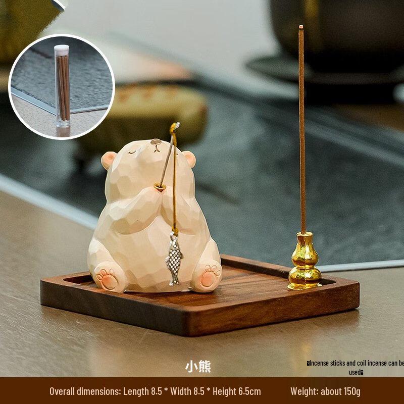 Cartoon Fishing Bear Incense Holder
Cartoon Fishing Bear Incense Holder