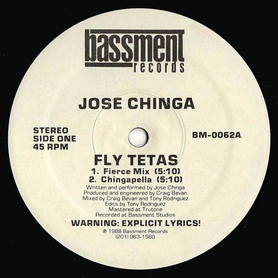 12inch Record JOSE CHINGA - Fly Tetas BM0062 Bassment Record 1988 US Dance & Electronica Used
12inch Record JOSE CHINGA - Fly Tetas BM0062 Bassment Record 1988 US Dance & Electronica Used