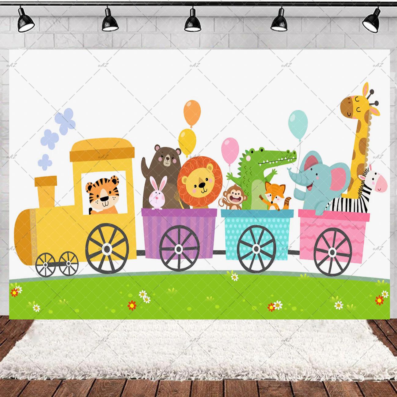 BEPAN Cartoon children customizable birthday party decoration small train theme background baby shower baby shower decoration props Vinyl--W120xH80cm
BEPAN Cartoon children customizable birthday party decoration small train theme background baby shower baby shower decoration props Vinyl--W120xH80cm