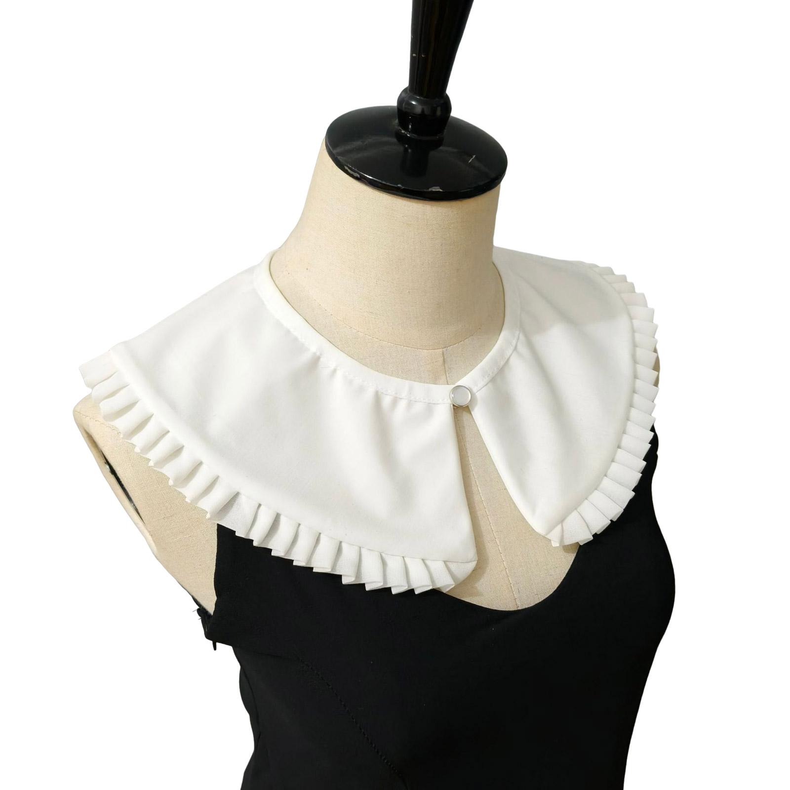 Detachable False Collar Girls Preepy Look Clothes Choker for Shirt or Dress Pleated Lapel Shawl for Lady Girl Choker 1
Detachable False Collar Girls Preepy Look Clothes Choker for Shirt or Dress Pleated Lapel Shawl for Lady Girl Choker 1