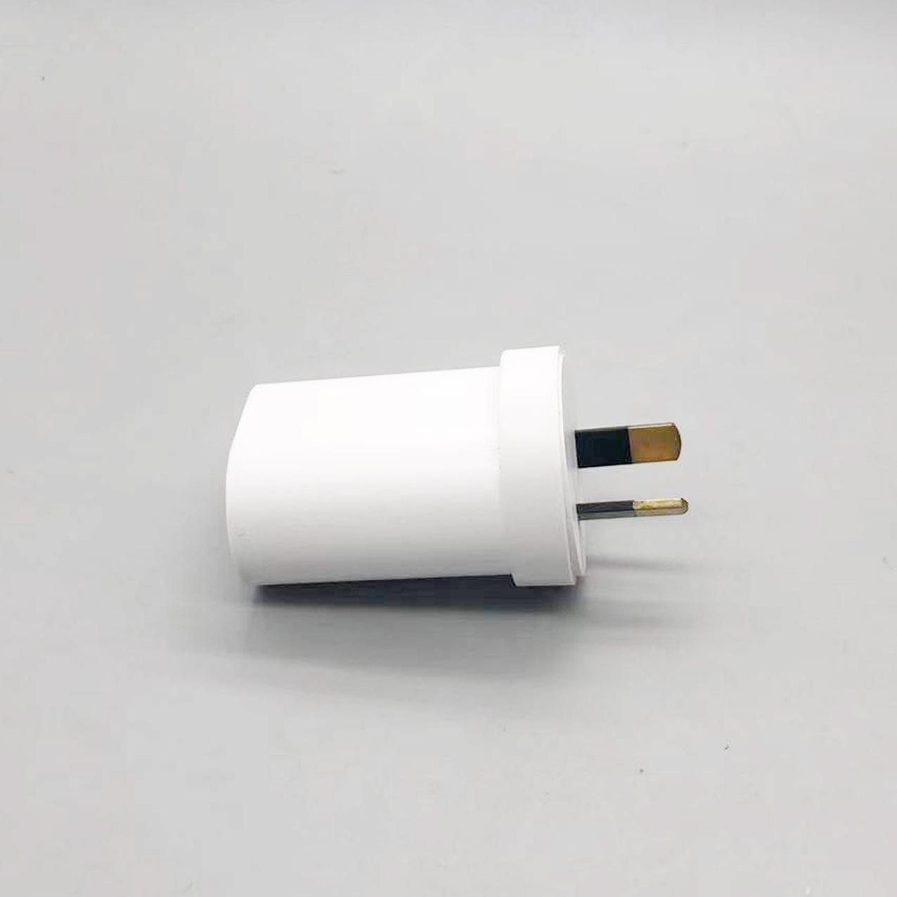 New Australian Standard 1A Single-port White Mobile Phone Charging Head Direct Charging Wall Charger CH77
New Australian Standard 1A Single-port White Mobile Phone Charging Head Direct Charging Wall Charger CH77