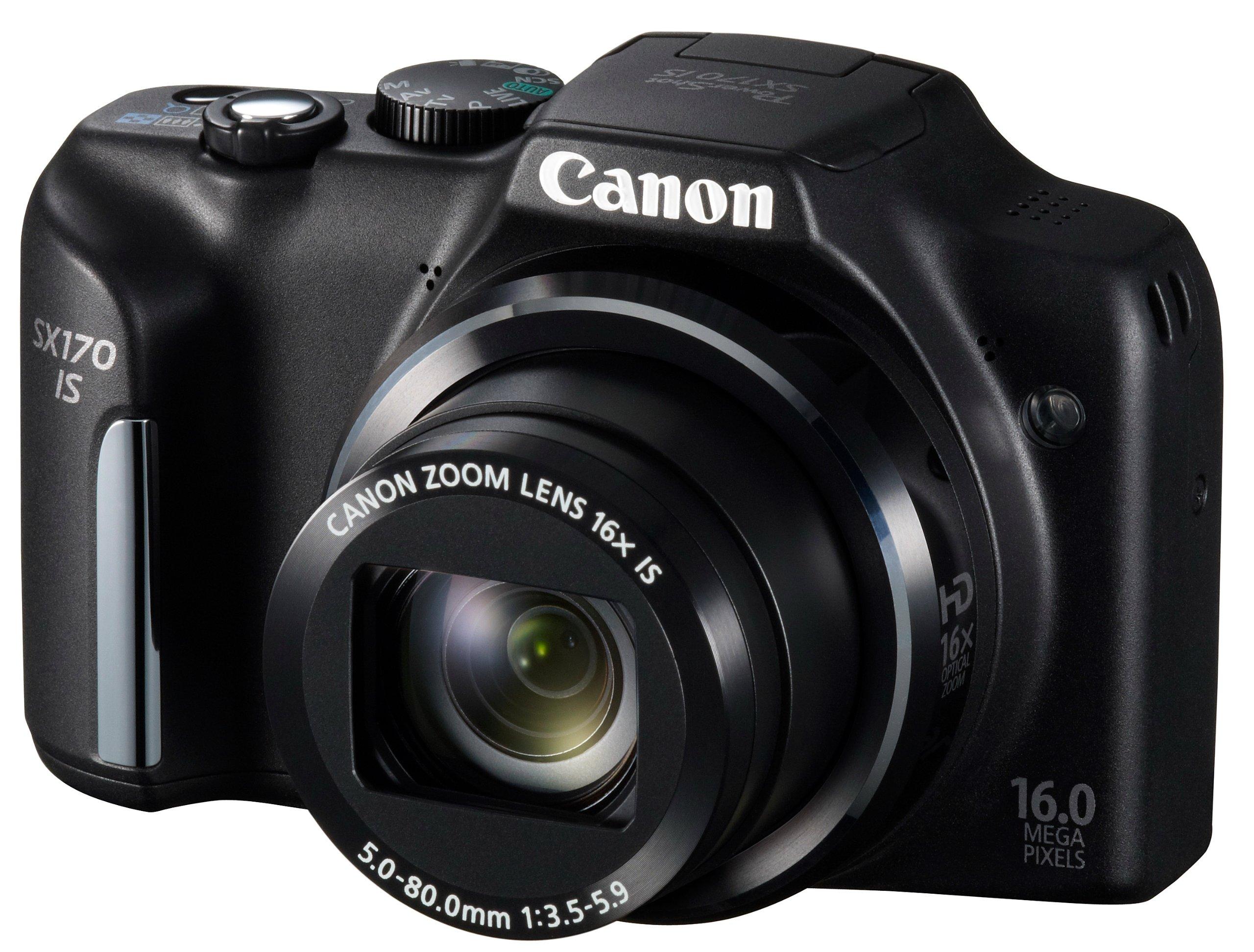 Canon Digital Camera PowerShot SX170 Wide Angle 28mm Optical 16x Zoom Black PSSX170IS чорний
Canon Digital Camera PowerShot SX170 Wide Angle 28mm Optical 16x Zoom Black PSSX170IS чорний