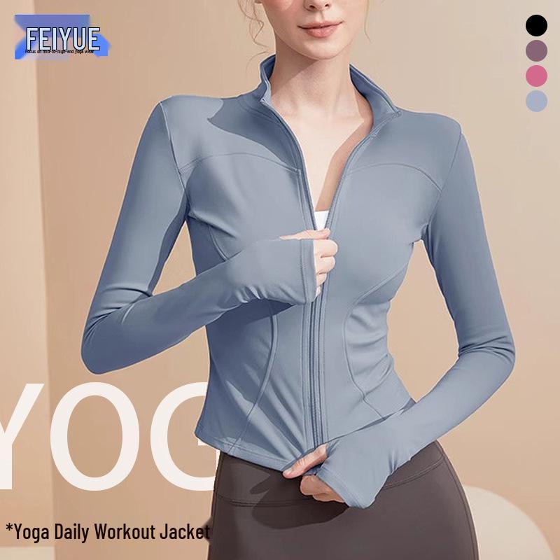 Feiyue Nude Feeling High Elastic Yoga Jacket - Stand-Up Collar, Slimming, Solid Color, Comfortable for Running and Fitness Extra Large рожевий
Feiyue Nude Feeling High Elastic Yoga Jacket - Stand-Up Collar, Slimming, Solid Color, Comfortable for Running and Fitness Extra Large рожевий