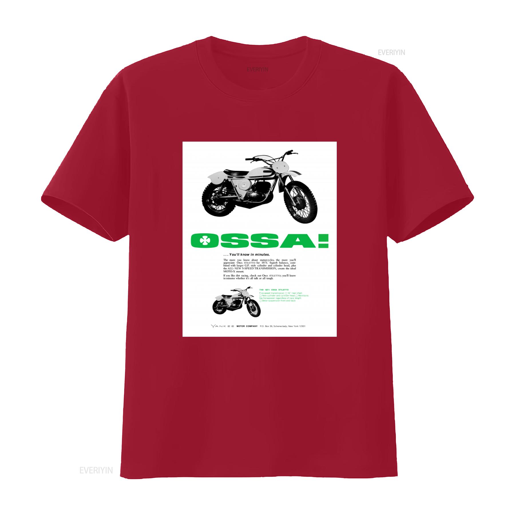 Vintage 1971 OSSA Stiletto Motorcycle Brochure Image T Shirt vintage Washed Soft designer clothes streetwear Slightly fashion S
Vintage 1971 OSSA Stiletto Motorcycle Brochure Image T Shirt vintage Washed Soft designer clothes streetwear Slightly fashion S