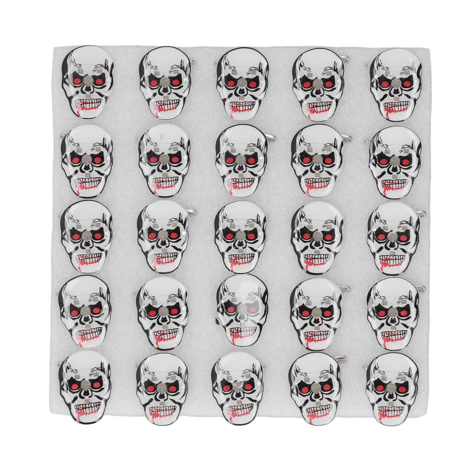 25 Pcs Halloween Flashing Brooch Pins High Strength Plastic Skull Head LED Glowing Brooches for
25 Pcs Halloween Flashing Brooch Pins High Strength Plastic Skull Head LED Glowing Brooches for