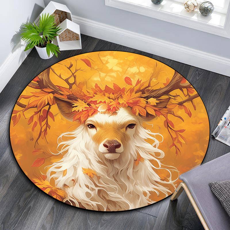 Autumnal Deer Round Area Rug,Carpet Rug for Living Room Bedroom Sofa Playroom Decor,Non-slip Floor Mat 80cmx80cm
Autumnal Deer Round Area Rug,Carpet Rug for Living Room Bedroom Sofa Playroom Decor,Non-slip Floor Mat 80cmx80cm