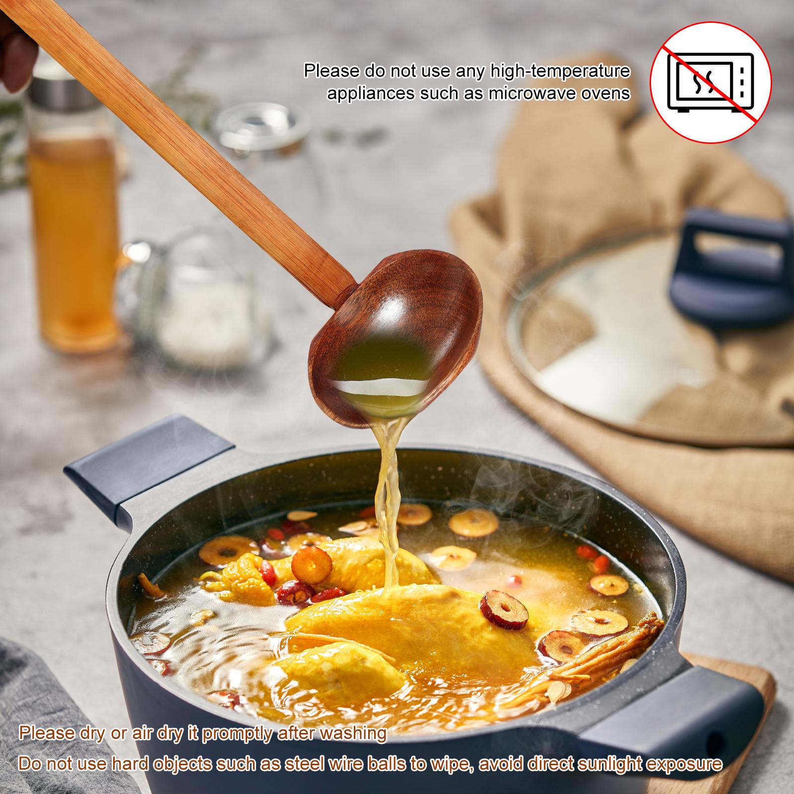 10Pcs Wood Soup Spoon Long Handle Japanese Style Ramen Spoon Large Hot Pot Tortoise Shell Serving Spoon Kitchen Utensils Cutlery
10Pcs Wood Soup Spoon Long Handle Japanese Style Ramen Spoon Large Hot Pot Tortoise Shell Serving Spoon Kitchen Utensils Cutlery