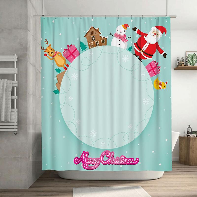 TU Christmas Shower Curtain Festive Holiday Decor Waterproof Bathroom Fabric Backdrop Xmas Pattern Home Textile Wall Hanging 90x180cm35x71in
TU Christmas Shower Curtain Festive Holiday Decor Waterproof Bathroom Fabric Backdrop Xmas Pattern Home Textile Wall Hanging 90x180cm35x71in
