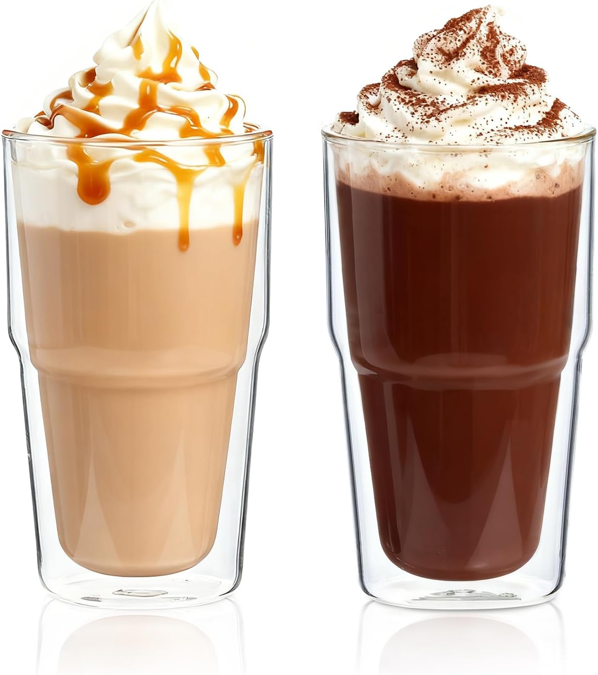 KEMORELA 473ML Double Wall Glass Tumbler 2PCS, Clear Insulated Borosilicate Glasses for Iced Coffee, Cold Brew,Smoothie Cocktail 473ML
KEMORELA 473ML Double Wall Glass Tumbler 2PCS, Clear Insulated Borosilicate Glasses for Iced Coffee, Cold Brew,Smoothie Cocktail 473ML