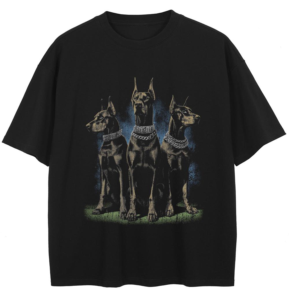 Уличная одежда Футболка с графикой добермана Хлопковая футболка Унисекс Топы Футболки С короткими рукавами Футболка XXL чёрный
Уличная одежда Футболка с графикой добермана Хлопковая футболка Унисекс Топы Футболки С короткими рукавами Футболка XXL чёрный