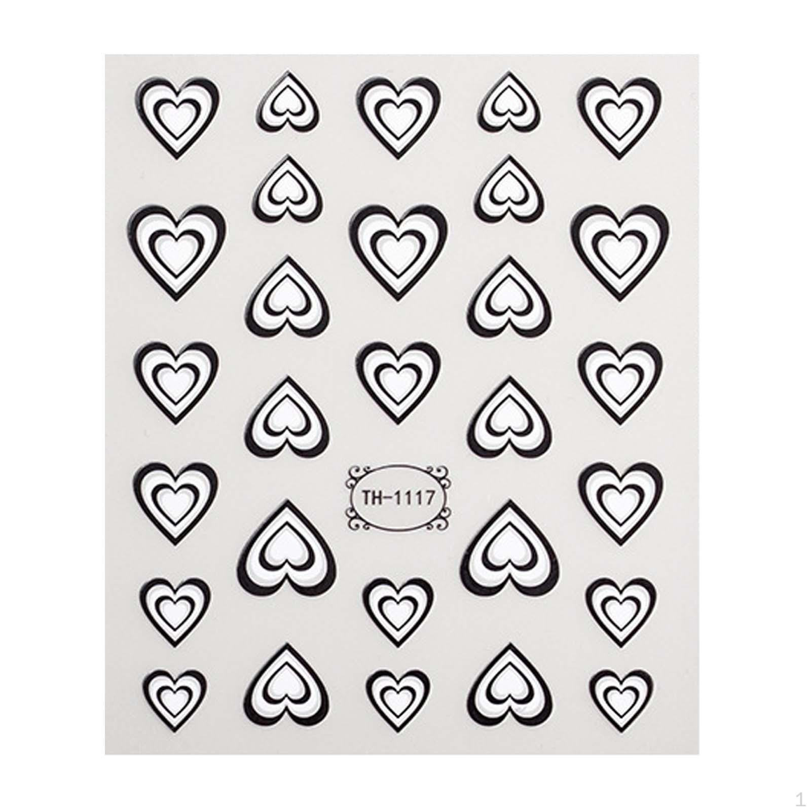 Heart Art Stickers Self Adhesives Decals Design Supplies for Acrylic Nail Decoration чёрный
Heart Art Stickers Self Adhesives Decals Design Supplies for Acrylic Nail Decoration чёрный