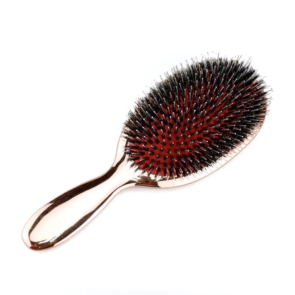 1pc Luxury Gold and Silver Color Boar Bristle Paddle Hair Brush Oval Hair Brush Anti Static Hair Comb Hairdressing Massage Comb
1pc Luxury Gold and Silver Color Boar Bristle Paddle Hair Brush Oval Hair Brush Anti Static Hair Comb Hairdressing Massage Comb