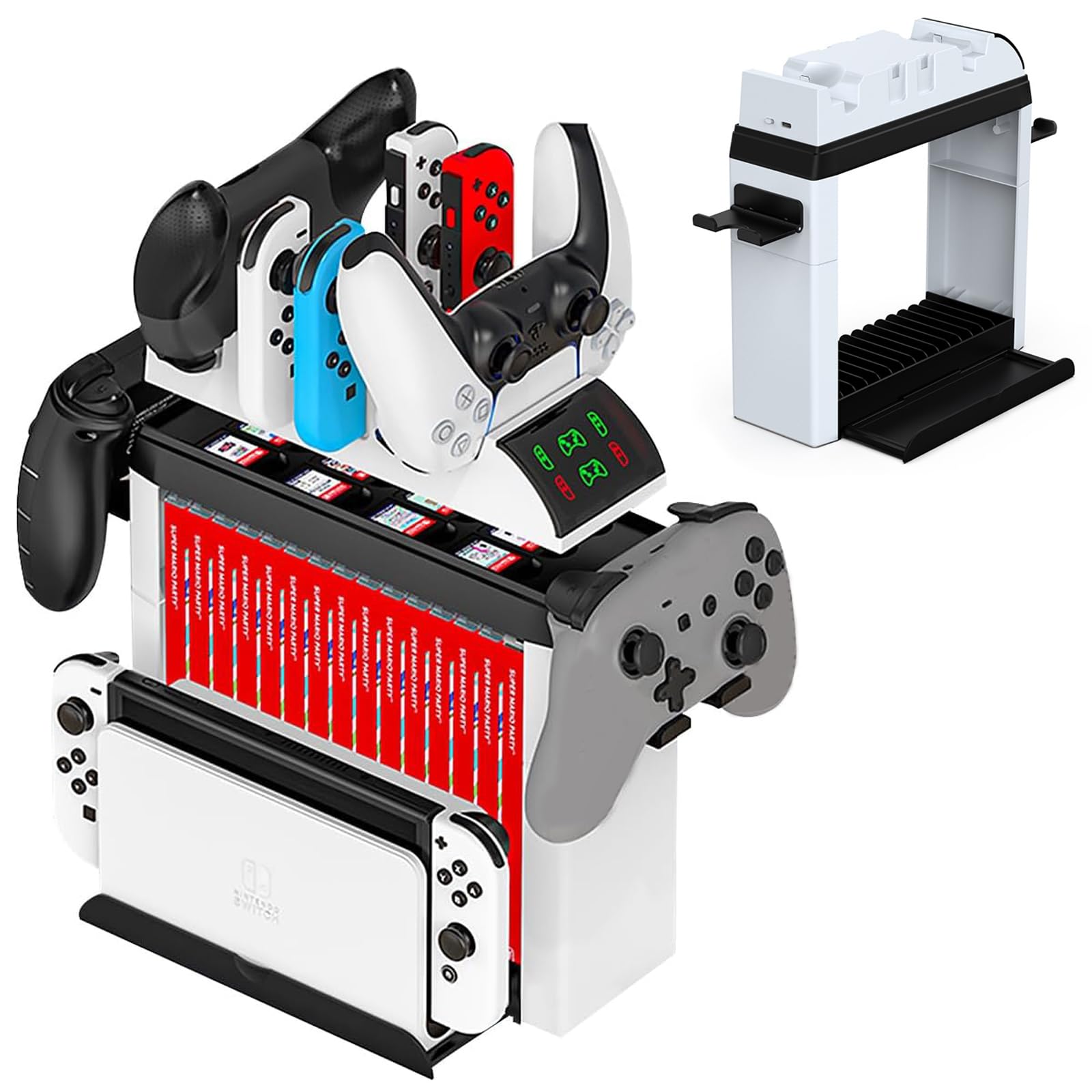 Перемикач Organic EL Charging Stand Сумісний із контролером Charging Switch Pro Controller Storage Можна заряджати 4 пристрої Швидкий зарядний пристрій зі світлодіодом
Перемикач Organic EL Charging Stand Сумісний із контролером Charging Switch Pro Controller Storage Можна заряджати 4 пристрої Швидкий зарядний пристрій зі світлодіодом