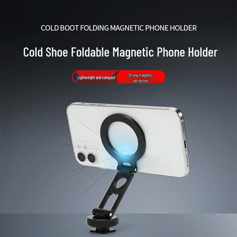 Magnetic Metal Foldable Phone Holder & Stand for Live Broadcast - Horizontal/Vertical Use ST05
Magnetic Metal Foldable Phone Holder & Stand for Live Broadcast - Horizontal/Vertical Use ST05
