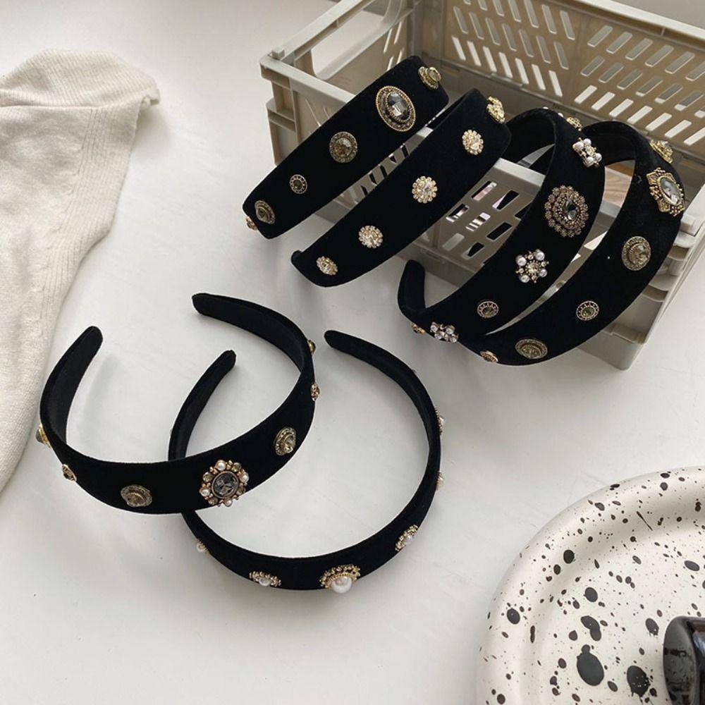 Pearl Baroque Wide Brim Women Hairband Diamond Hair Hoop Korean Style Headband Hair Accessories D
Pearl Baroque Wide Brim Women Hairband Diamond Hair Hoop Korean Style Headband Hair Accessories D