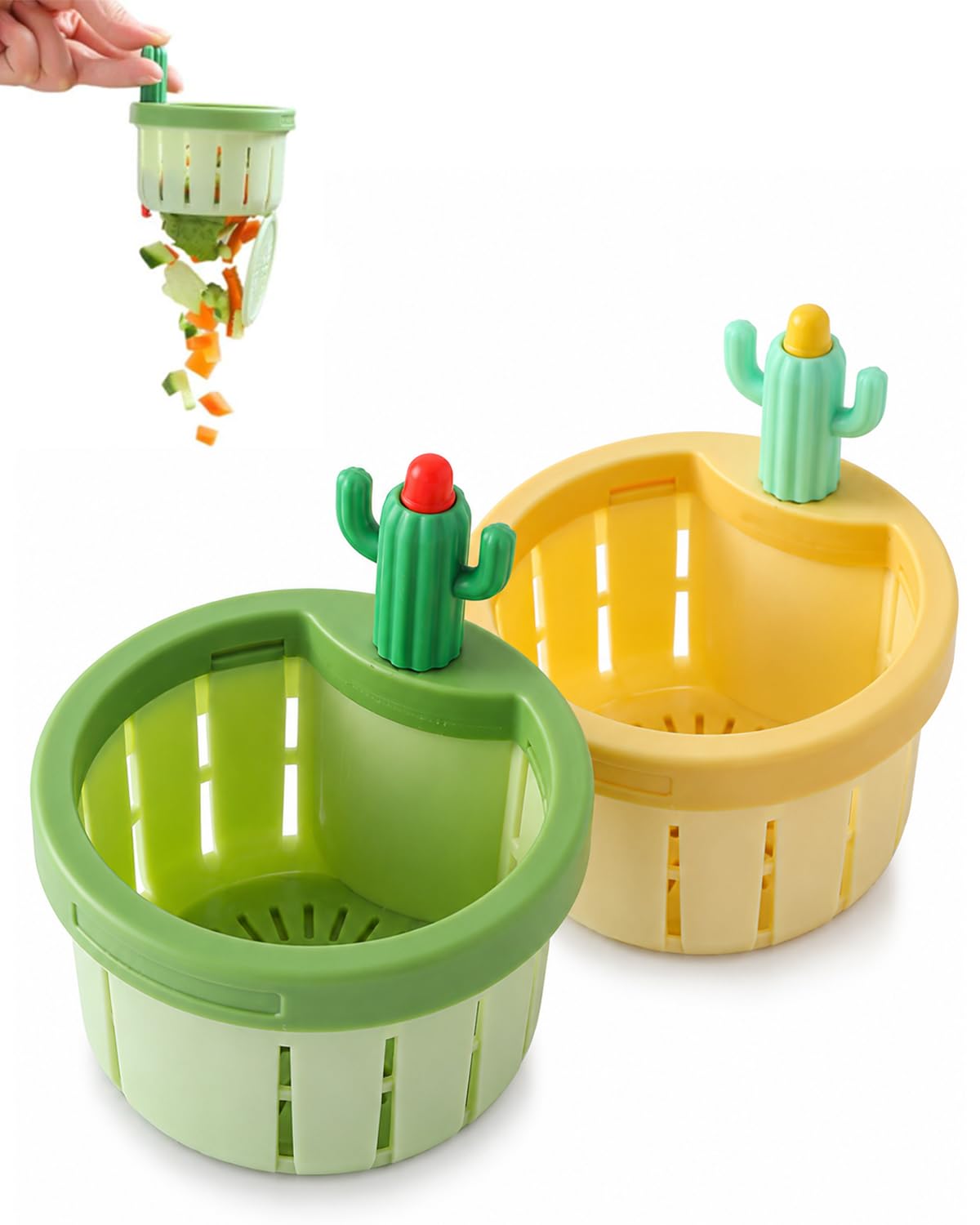 2026 Cactus Kitchen Waste Filter, Press-Type Drain Basket, Multi-functional Green Cactus Sink Filter, Fun Sink Accessories (Green + Yellow)
2026 Cactus Kitchen Waste Filter, Press-Type Drain Basket, Multi-functional Green Cactus Sink Filter, Fun Sink Accessories (Green + Yellow)
