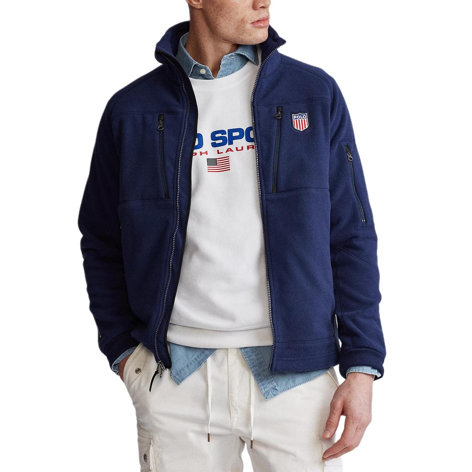 Polo Ralph Lauren Однотонная флисовая куртка с длинным рукавом и двойной молнией, с логотипом, мужская куртка, темно-синяя, MNPOKNI16820315-410 XXL
Polo Ralph Lauren Однотонная флисовая куртка с длинным рукавом и двойной молнией, с логотипом, мужская куртка, темно-синяя, MNPOKNI16820315-410 XXL