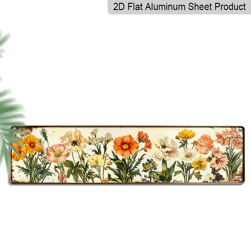 2D Flat, 1pc, Vintage Flowers Aluminium Sign Floral Garden Wall Art, Decorative Sign, Wall Hanging for Home Decor, Living Room, Bedroom, Kitchen 40cm x 10cm
2D Flat, 1pc, Vintage Flowers Aluminium Sign Floral Garden Wall Art, Decorative Sign, Wall Hanging for Home Decor, Living Room, Bedroom, Kitchen 40cm x 10cm