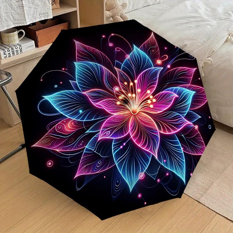 1pc Neon Lotus Fashionable Automatic Opening/Closing Folding Umbrella with 8 Iron Bones, Plastic Handle yy251015006
1pc Neon Lotus Fashionable Automatic Opening/Closing Folding Umbrella with 8 Iron Bones, Plastic Handle yy251015006